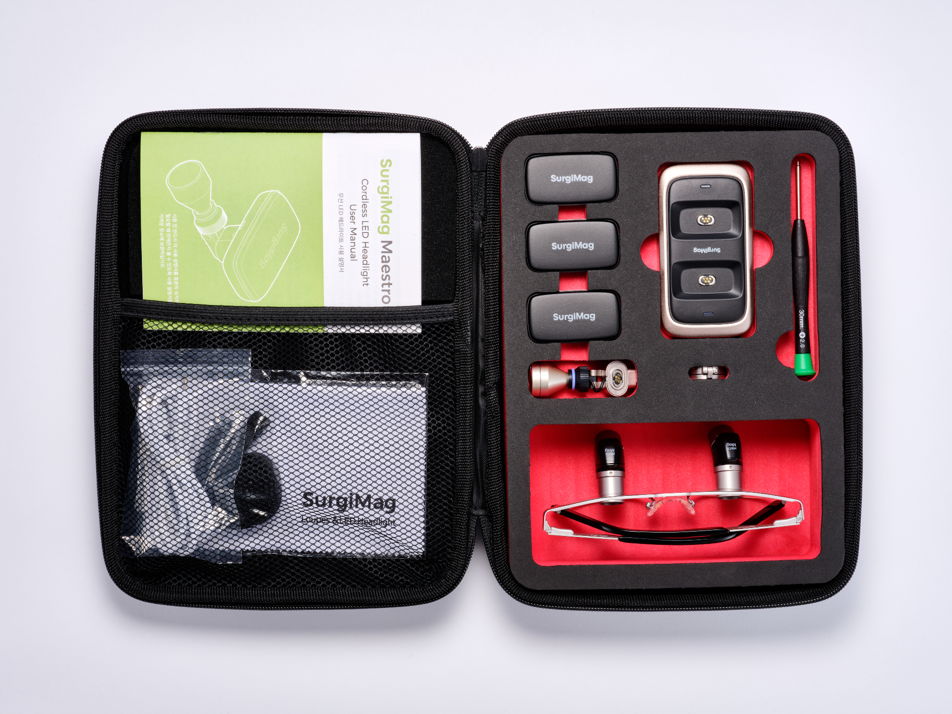 Maestro LED tilbehør inkludert i etui